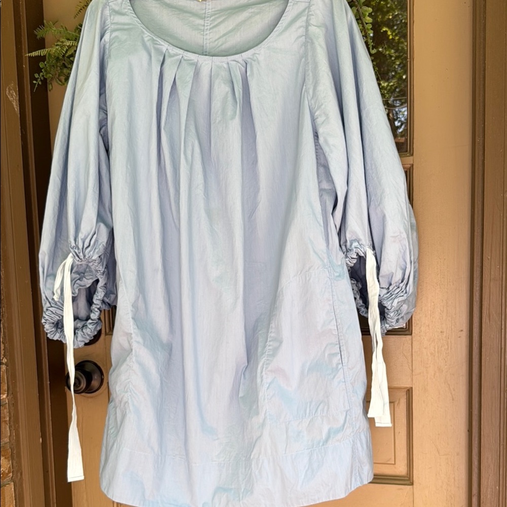 Lake pajama morning dress in bluebell.   Medium.   EUC - Picture 5 of 7